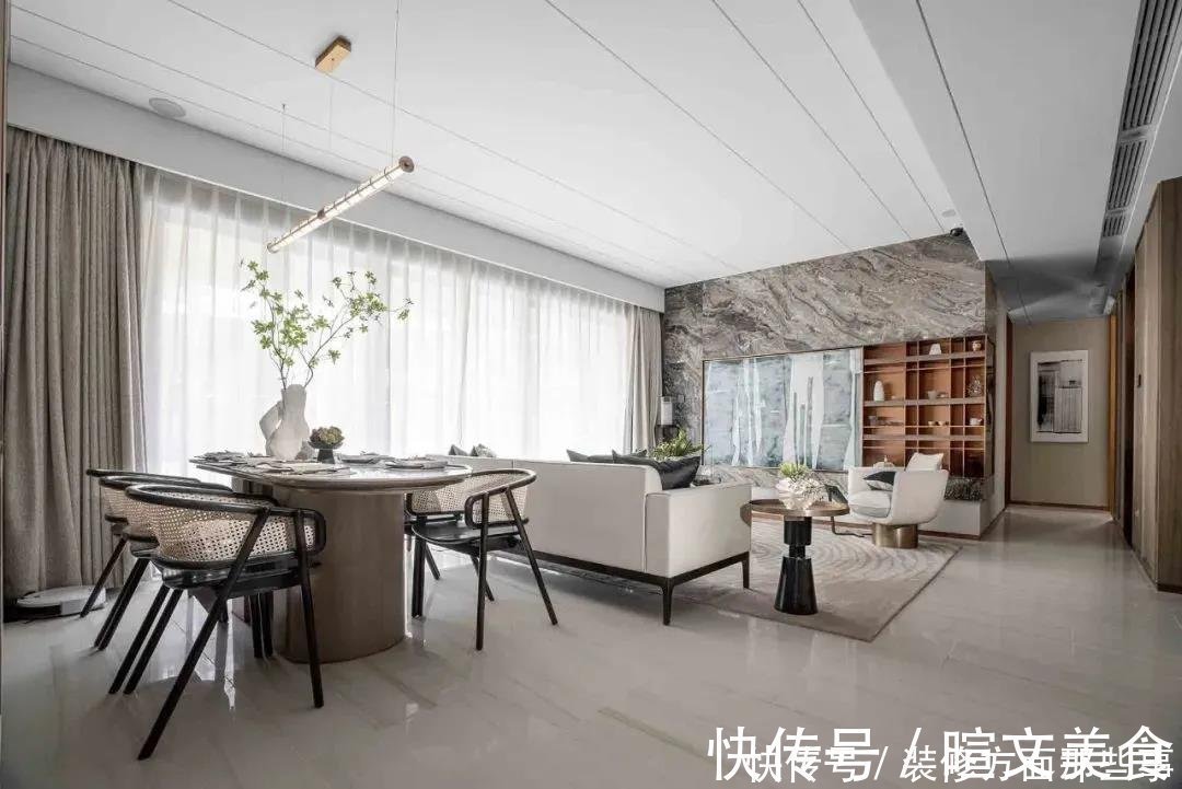 空间|140平全屋开放式布局中式三居室,唤醒了属于“家的开阔感”