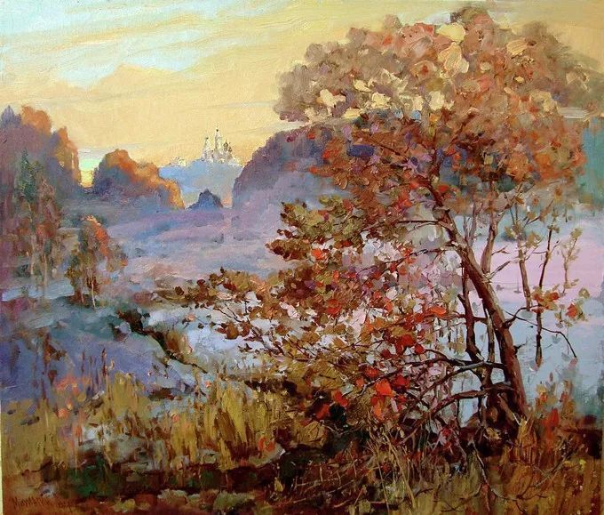 油画&浓郁的色彩,俄罗斯画家安德烈·米沙金的风景油画(二)