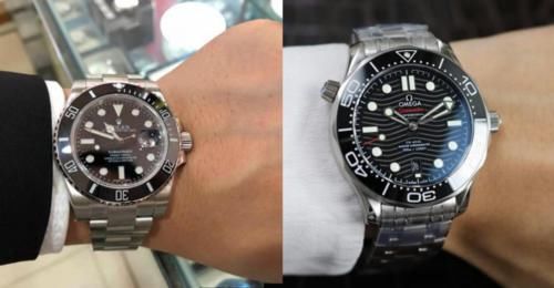 元时腕表：佩戴潜水腕表，劳力士黑水鬼跟欧米茄海马怎么搭配？