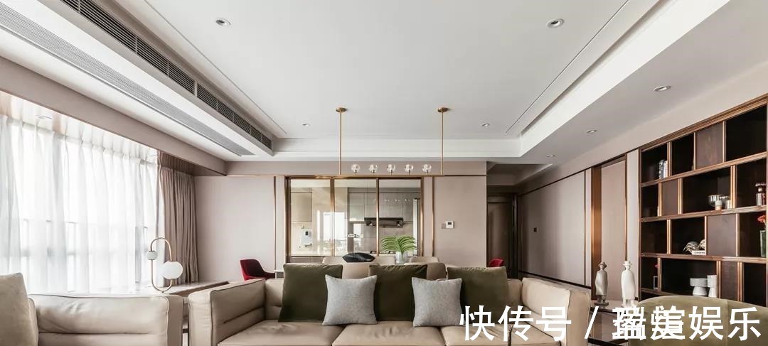 客餐厅|206平轻奢大宅,一进屋就被吸引了每寸空间都散发着优雅气息