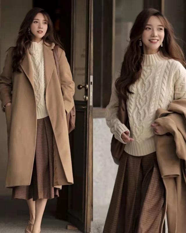 大衣 大衣才是秋冬的王者,这5种颜色的大衣,像模特这样搭配美爆了