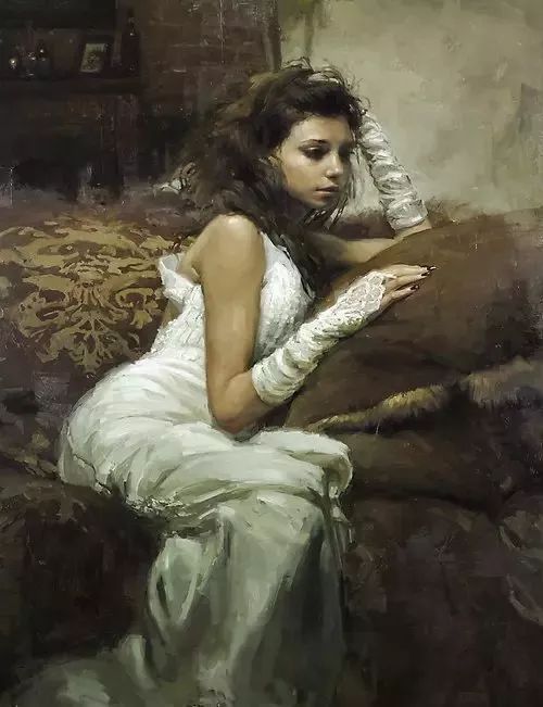 拉斐尔$他的作品有印象派的朦胧和浪漫主义唯美