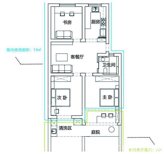 颜值在线|她家74㎡三居，不仅颜值在线，还实现了九大功能区，令人佩服！