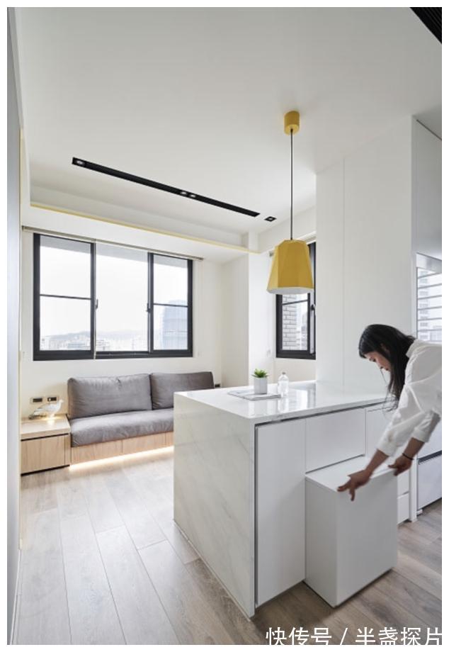 空间|40㎡两房一厅,全屋打满柜子,称得到上小户型“教科书”式设计!