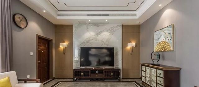 展示柜|新中式客厅电视墙,儒雅端庄,华丽大方!新中式客厅电视墙,儒雅端庄,华丽大方!