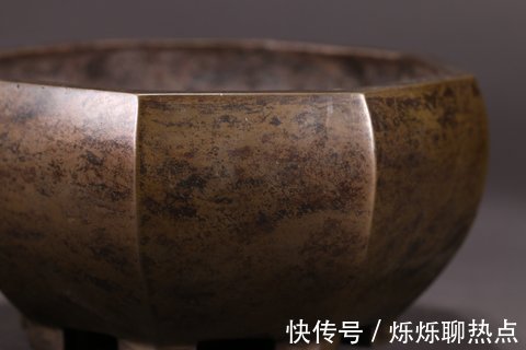 香炉$旧藏,铜菱形香炉