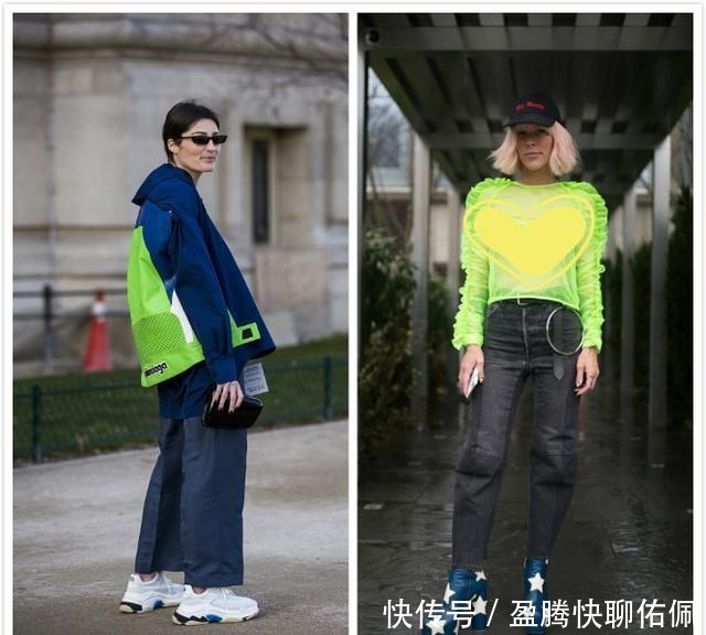 吸睛|不要再穿黑白灰了,会穿的女人都换上了荧光色,吸睛效果太好了