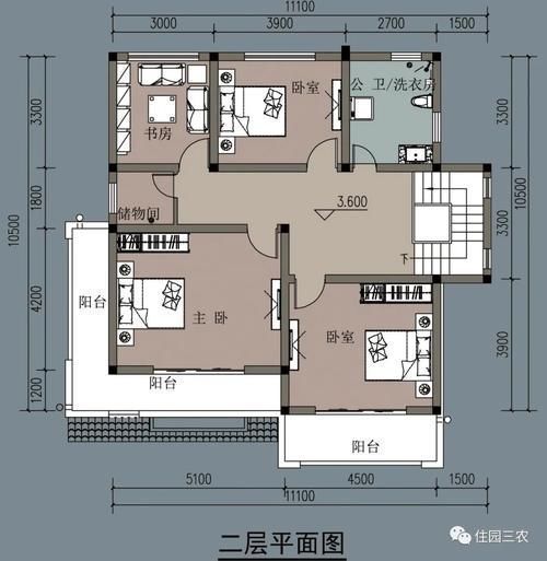 房子|面宽11米，4室1厅还有书房，建房拿不定主意时，就以这栋别墅做参考挺好