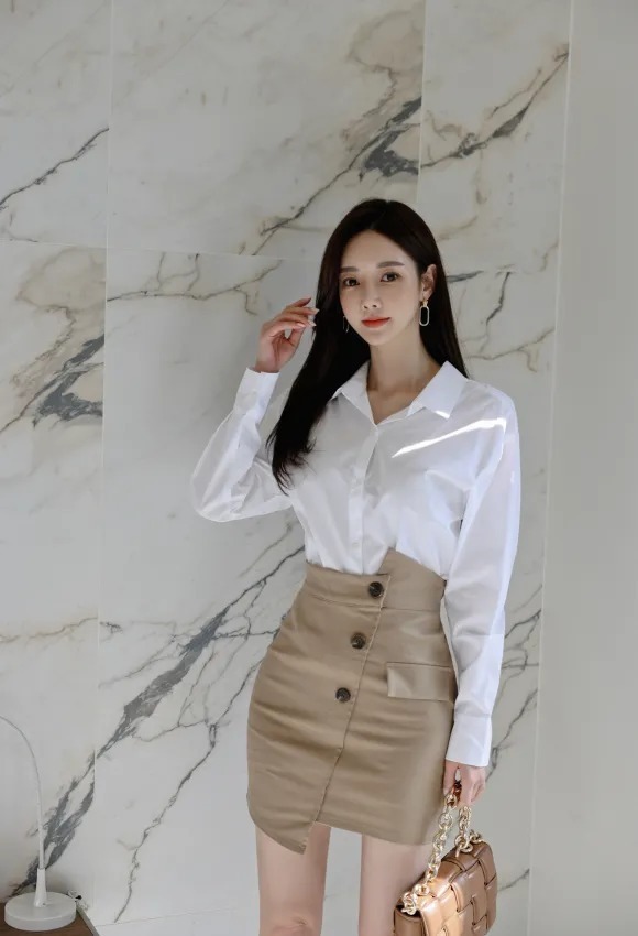 愁思|美图欣赏:孙允珠,雪杏怀春愁思婉约优雅西装裙