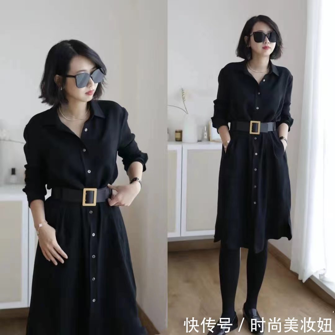 教科书|教科书级别的“显瘦”穿搭,124斤梨形身材,照穿优雅又养眼