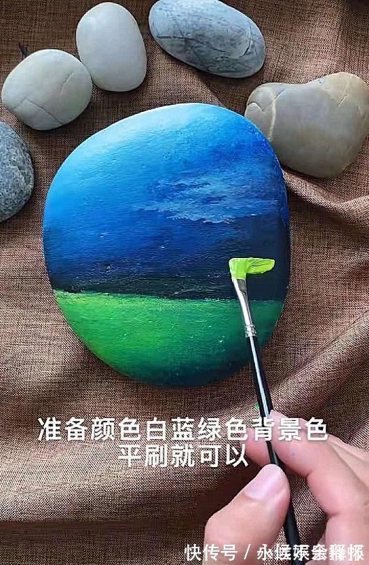 绘制!美术生用石头作画,一开始我是笑的,最后大佬收我为徒吧