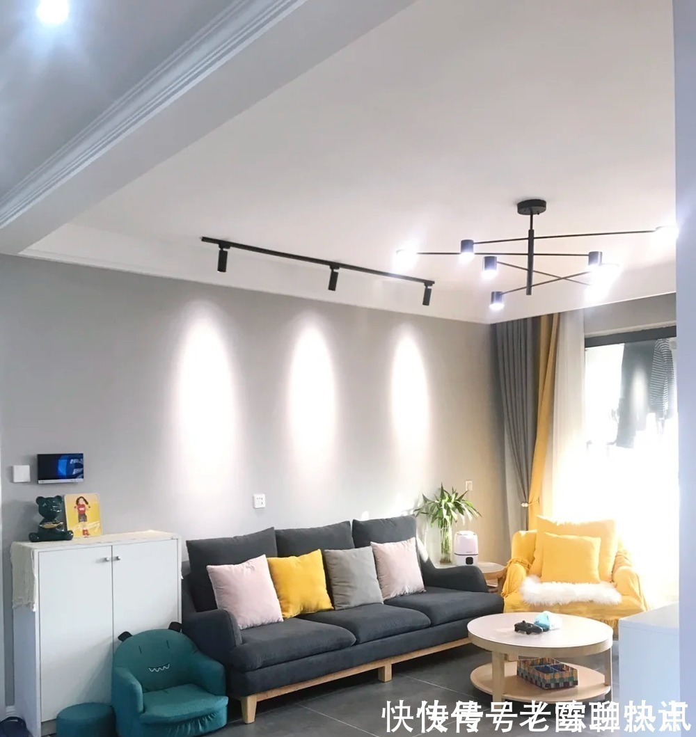 餐厅|等再买房,电视墙一定不做造型,学她家用乳胶漆刷图案,太漂亮了