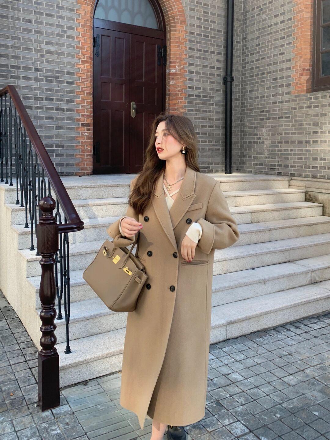 美眉|毛呢外套不能乱穿,这几个搭配思路值得借鉴,远离拖沓,高级精致