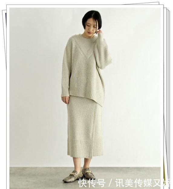 示例|厚实的针织衫怎么搭?15种秋冬穿搭示例,给你温暖可爱的休闲感