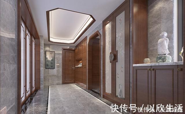 餐厨|248平米新中式，听了老婆的话，买两套平层打通比别墅住的还舒服