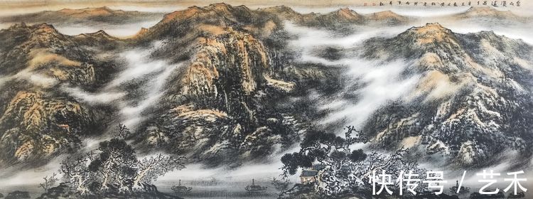 河北工艺美术职业学院#艺术来源于生活而高于生活 ,著名焦墨云雾山水画家林晓丽