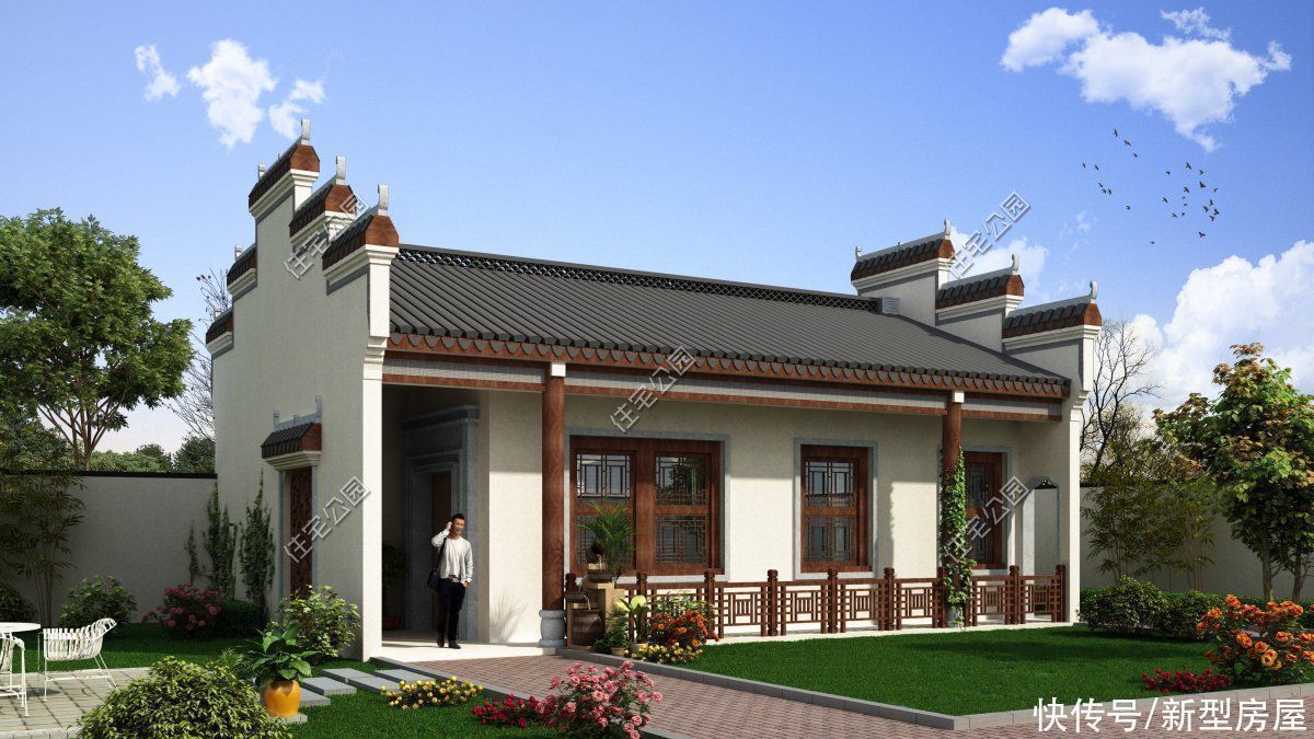 别墅|农村别墅不是越高越好，分享10套一层户型图纸，父母看了一定喜欢