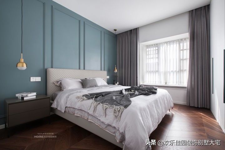 主卧|138m2简约三居，温暖精致，浪漫轻奢