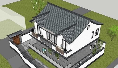 客餐厅|最美自建房小别墅，只花50万就盖起，赏月观花，334㎡里处处皆景