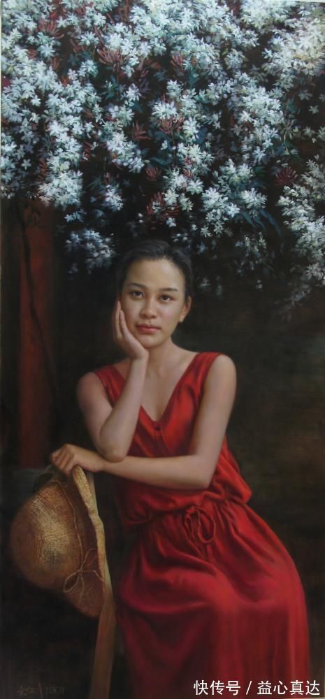 广安职业技术学院@艺术学院教授人体油画中的性感少女,细腻逼真,纤毫毕现