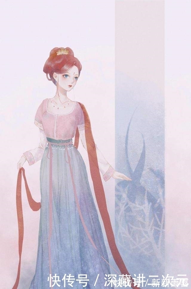艾莎|迪士尼公主又穿汉服啦，白雪公主的团扇好可爱，艾莎举着小伞