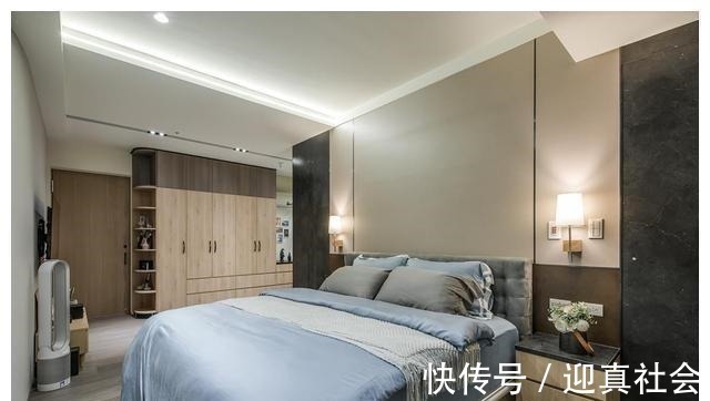 墙面|116㎡三居室，巧用室内门，打造极具灵活开阔感的新家！