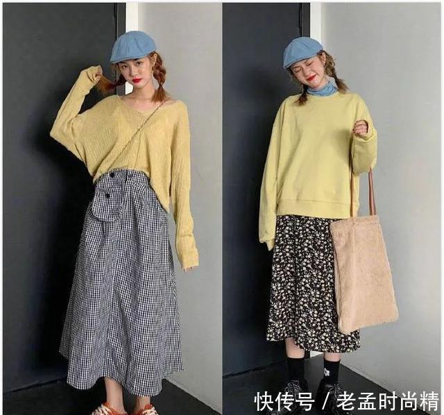 好看|个子不高也能穿出好看造型, 12套女生彩色秋冬穿搭