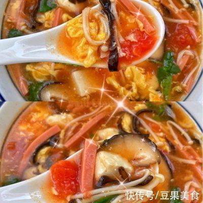 金针菇|我这样做好吃开胃的酸辣汤 好喝不怕胖,家人都爱吃