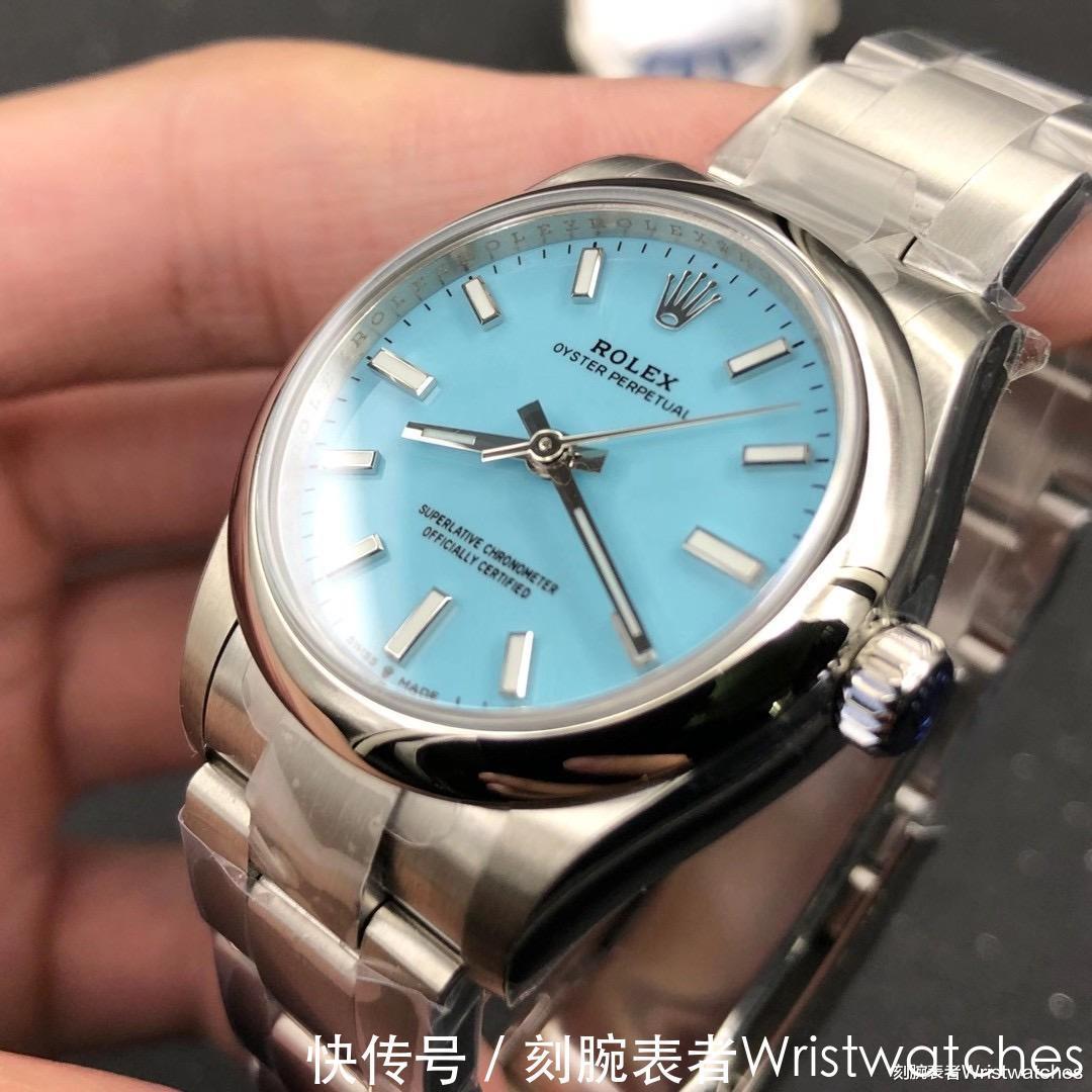 表盘|EW厂劳力士蚝式恒动36mm绿松石表盘做工细节评测!