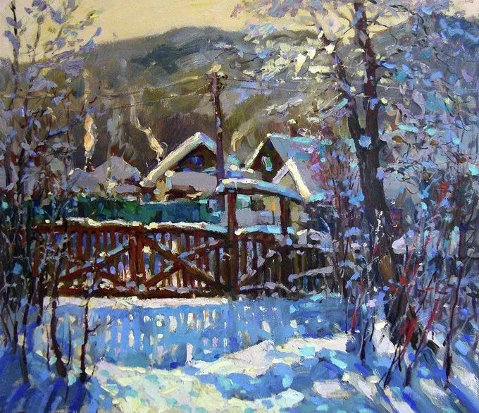 油画&浓郁的色彩,俄罗斯画家安德烈·米沙金的风景油画(二)