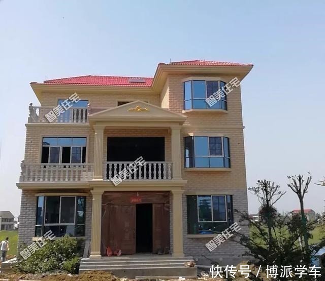 飘窗|面宽相同的两栋三层别墅,配上完工后的效果,没有人看完不夸!