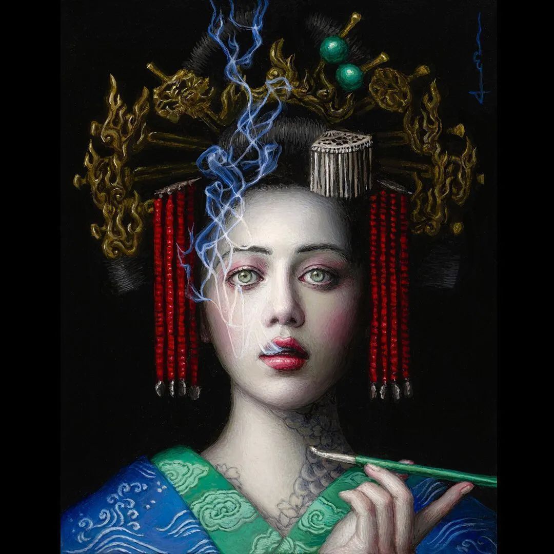 性感!太上头!她笔下的神秘唯美女子,比蜜桃还嫩!