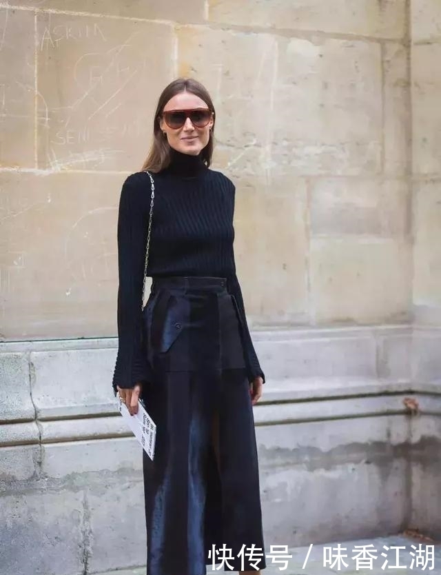 今年最火高领毛衣+大衣,才是秋冬绝配!