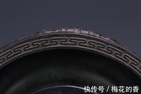 砚台$清 老坑端石太极圆形砚台