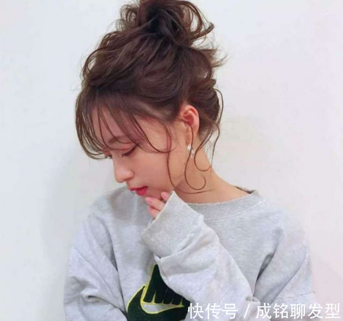 发际线|8款时尚又洋气的短发扎发,慵懒随意又凉爽,简单大气又显气质