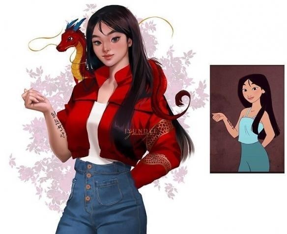 关注|画师绘制“写实版”角色,要是皇后长这样,谁还关注白雪公主?