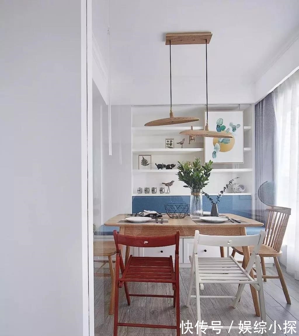 吧台|118㎡惬意北欧三居,客厅吧台设计独具匠心,主卧最有韵味!