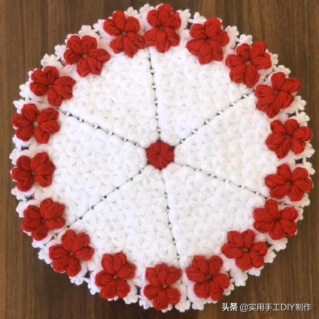 新手#「针织作品」32款只用到一种针法织出来的美垫子,新手留存备用