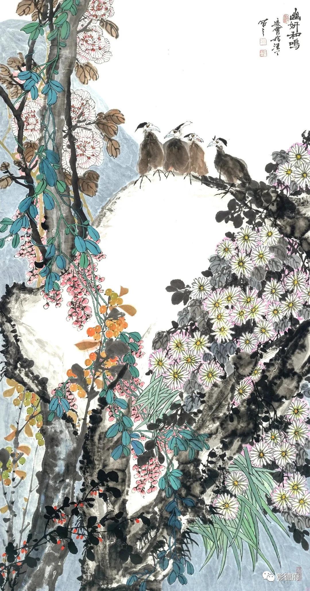 花鸟画家&【艺苑撷英】花鸟画家张凌霄作品鉴赏