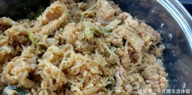 第一次做红薯粉条蒸肉,大家看正宗吗