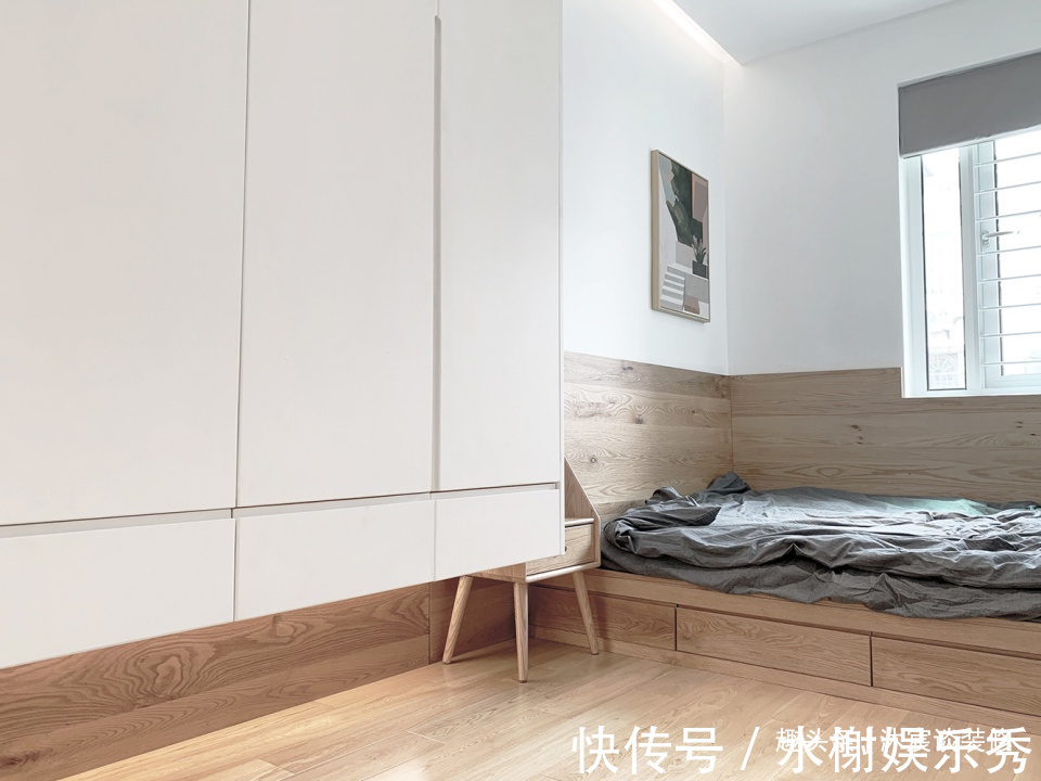 水磨石|她買下59㎡小宅，半平米都不浪費，擠出三室，裝修后室內溫馨大方