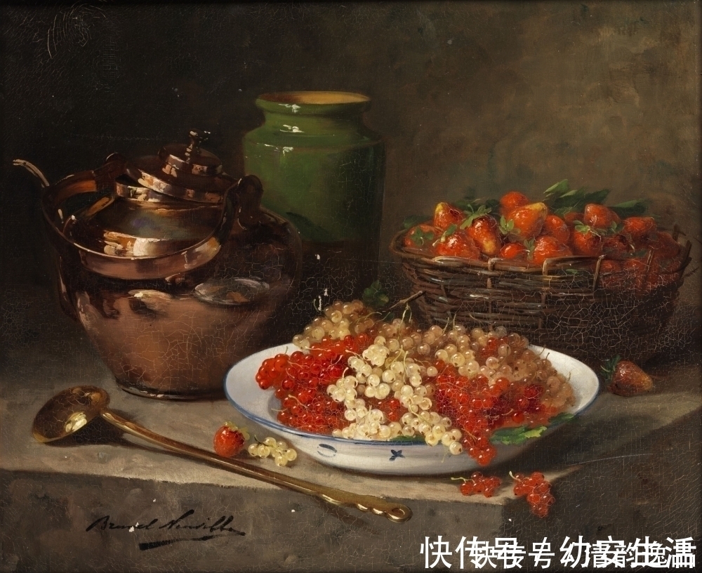 巴黎&法国画家,阿尔弗雷德·阿尔勒·布吕奈尔·德·纳维尔,油画作品欣赏