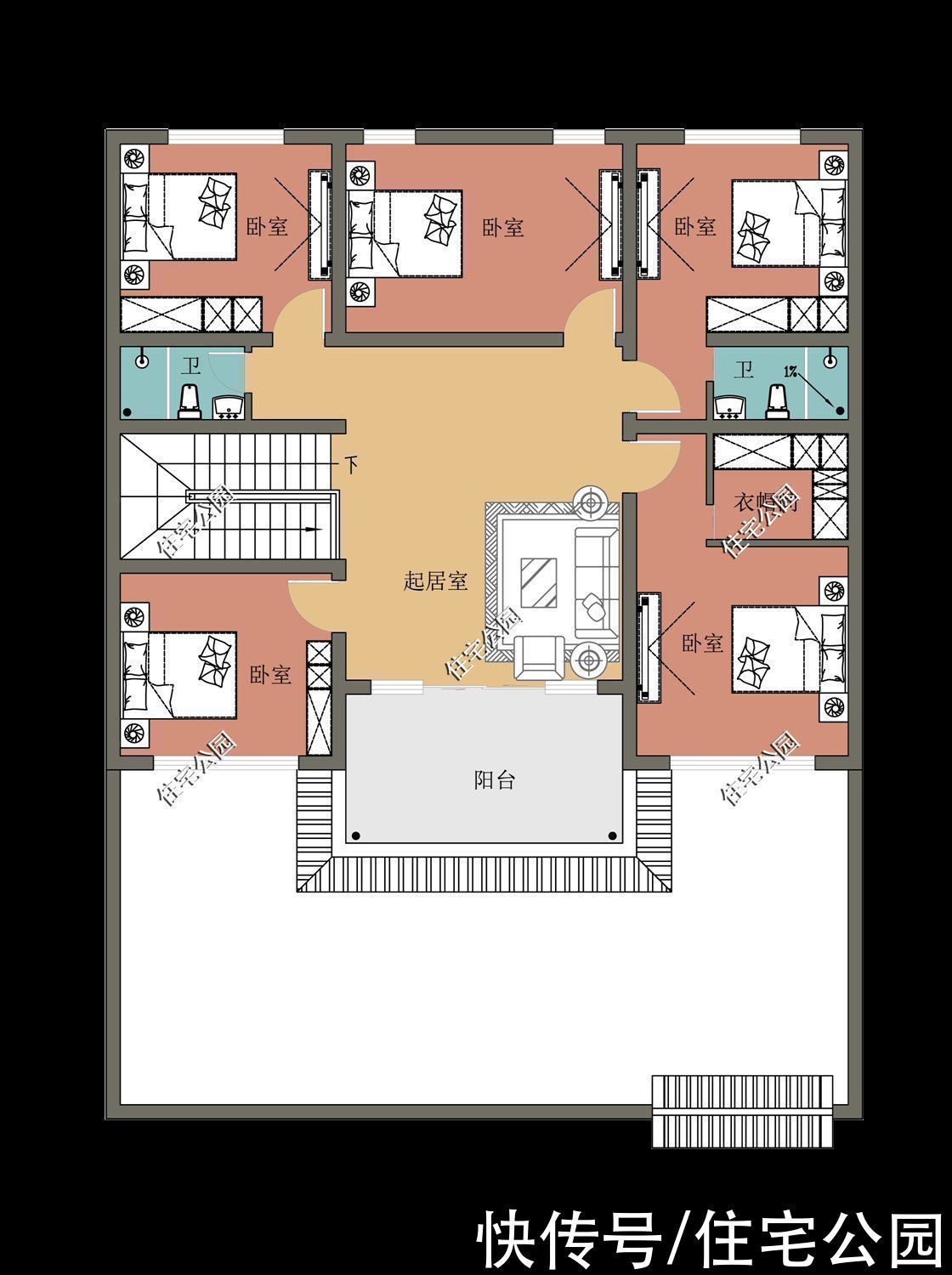 占地面积|下半年建房就选这10套二层吧，颜值一套比一套高，30来万就能盖