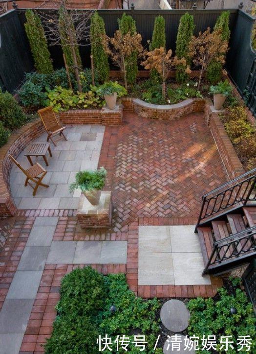 红砖|农村院子水泥地实在太丑了,我家用红砖斜着铺,越用越久还看不腻