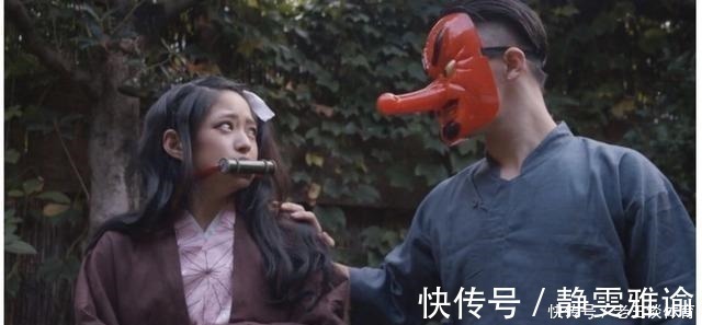 小哔|当《鬼灭之刃》被玩坏后，善逸秒变女装大佬，伊之助成了社会人！