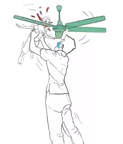 悲剧|悲剧!亲戚抛孩子玩“举高高”,8个月大婴儿被吊扇“收割”