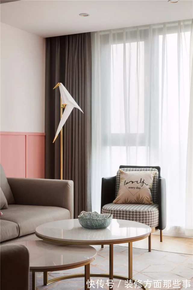 三居室|110平现代风三居室,本来以为全屋用粉色土,谁知道是我草率了