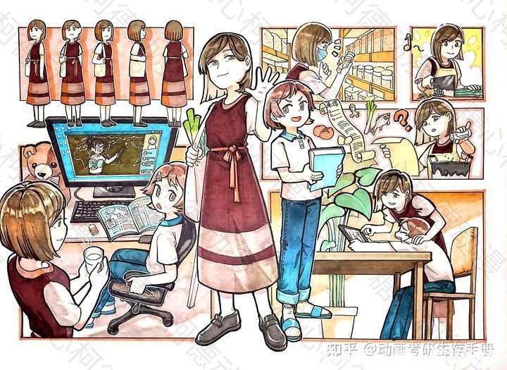 作品|【手绘】2021级糖心柯德动漫部分作品和课件