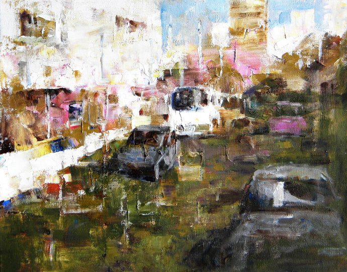 祝锡勇@艺术家祝锡勇的油画作品,浓浓的生活气息