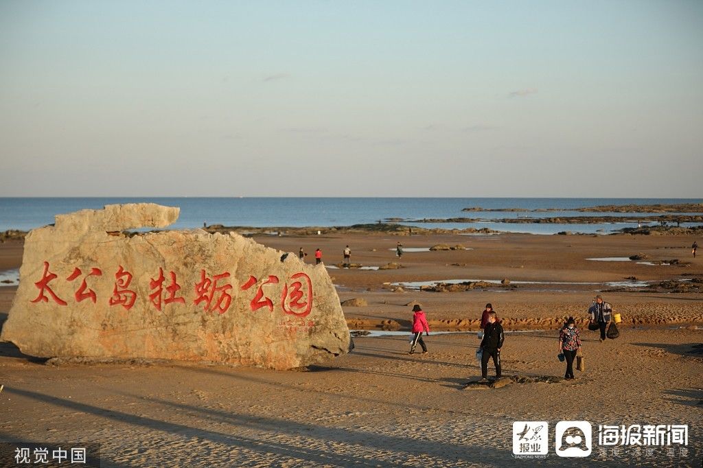 落潮|图看日照｜落潮时分赶海“淘宝”